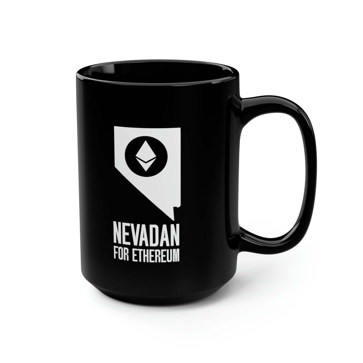 Nevadan for Ethereum | Black Mug