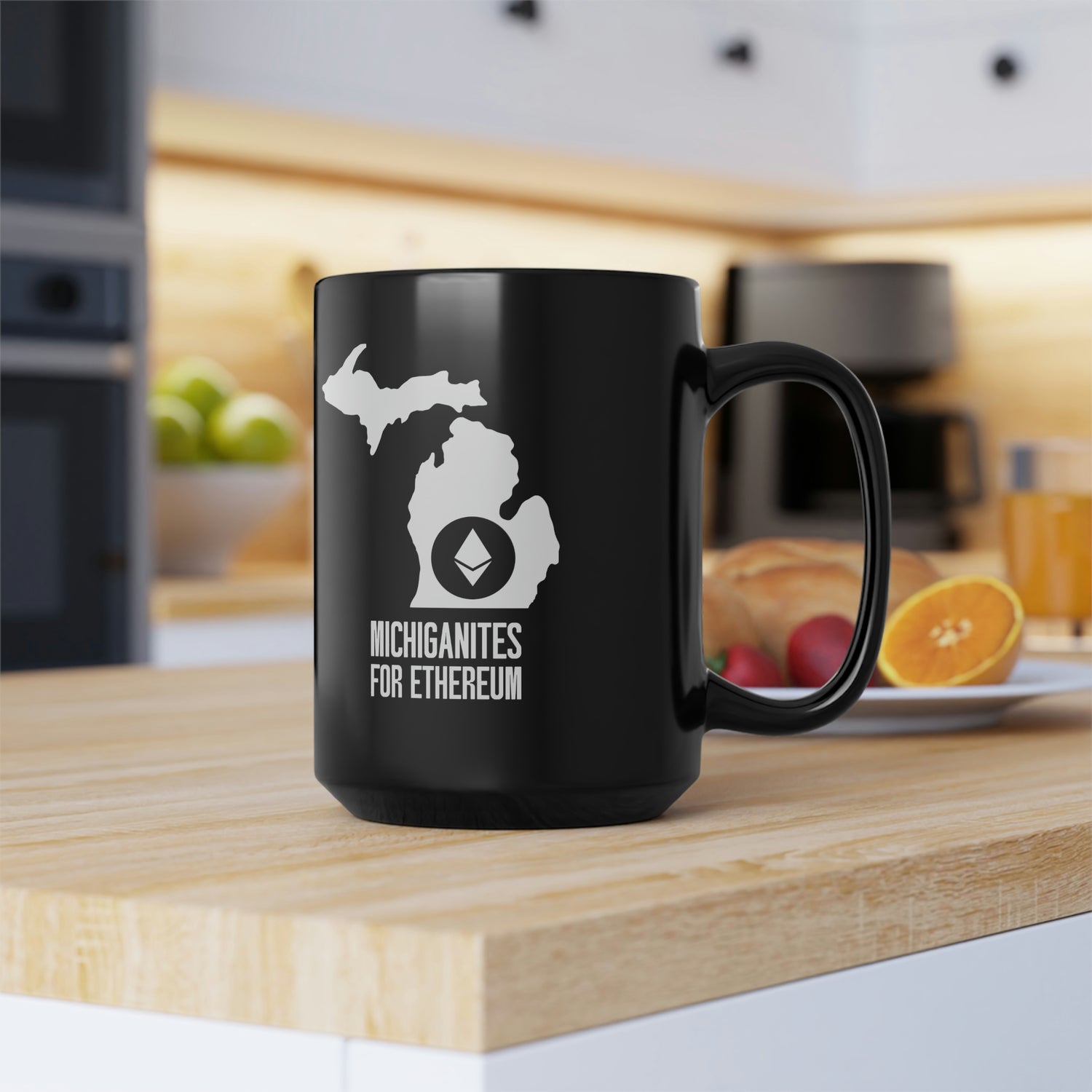 Michiganites for Ethereum | Black Mug