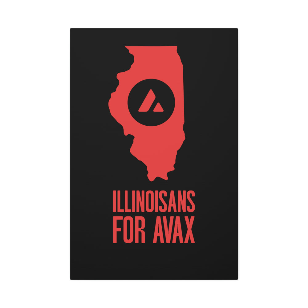 Illinoisans for Avax | Wall Canvas