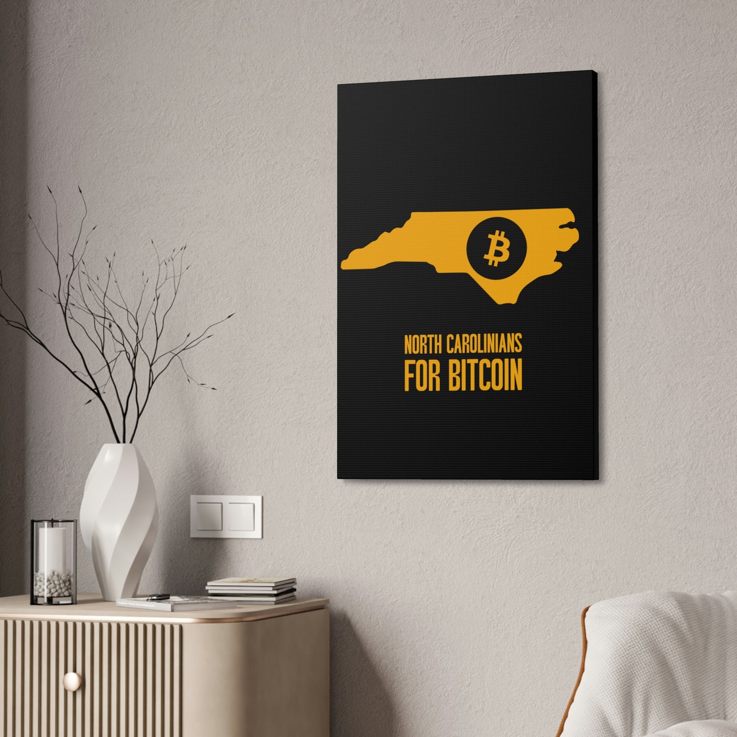 North Carolinians for Bitcoin | Wall Canvas