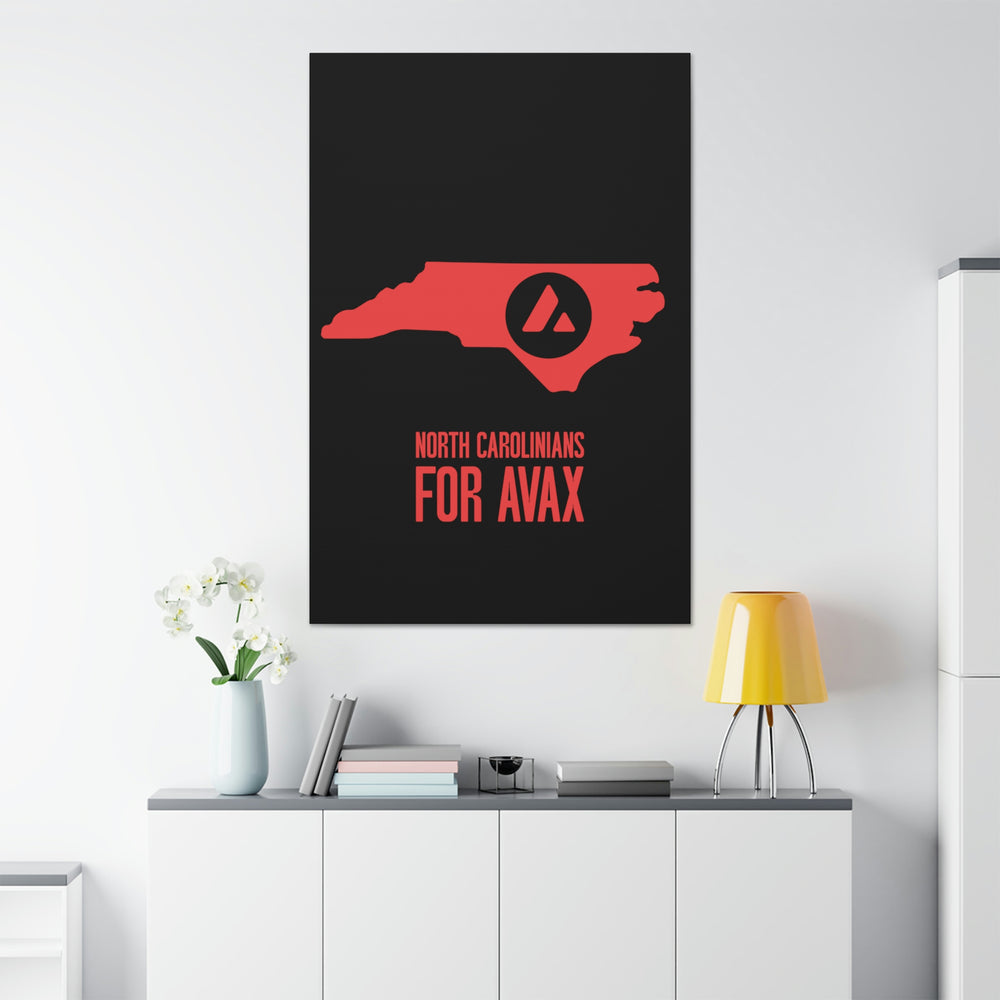 North Carolinians for Avax | Wall Canvas