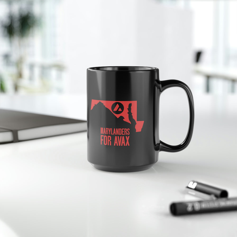 Marylanders for Avax | Black Mug