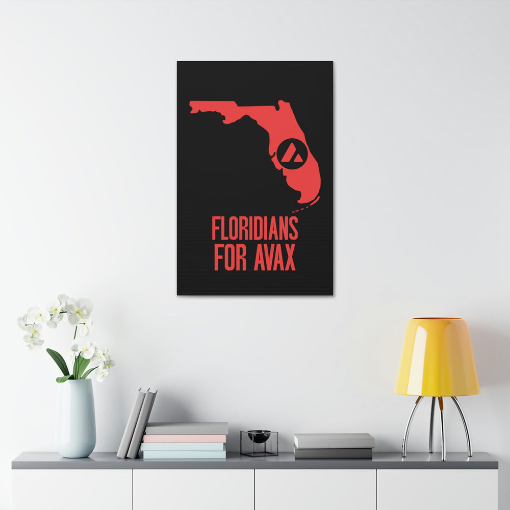 Floridians for Avax | Wall Canvas