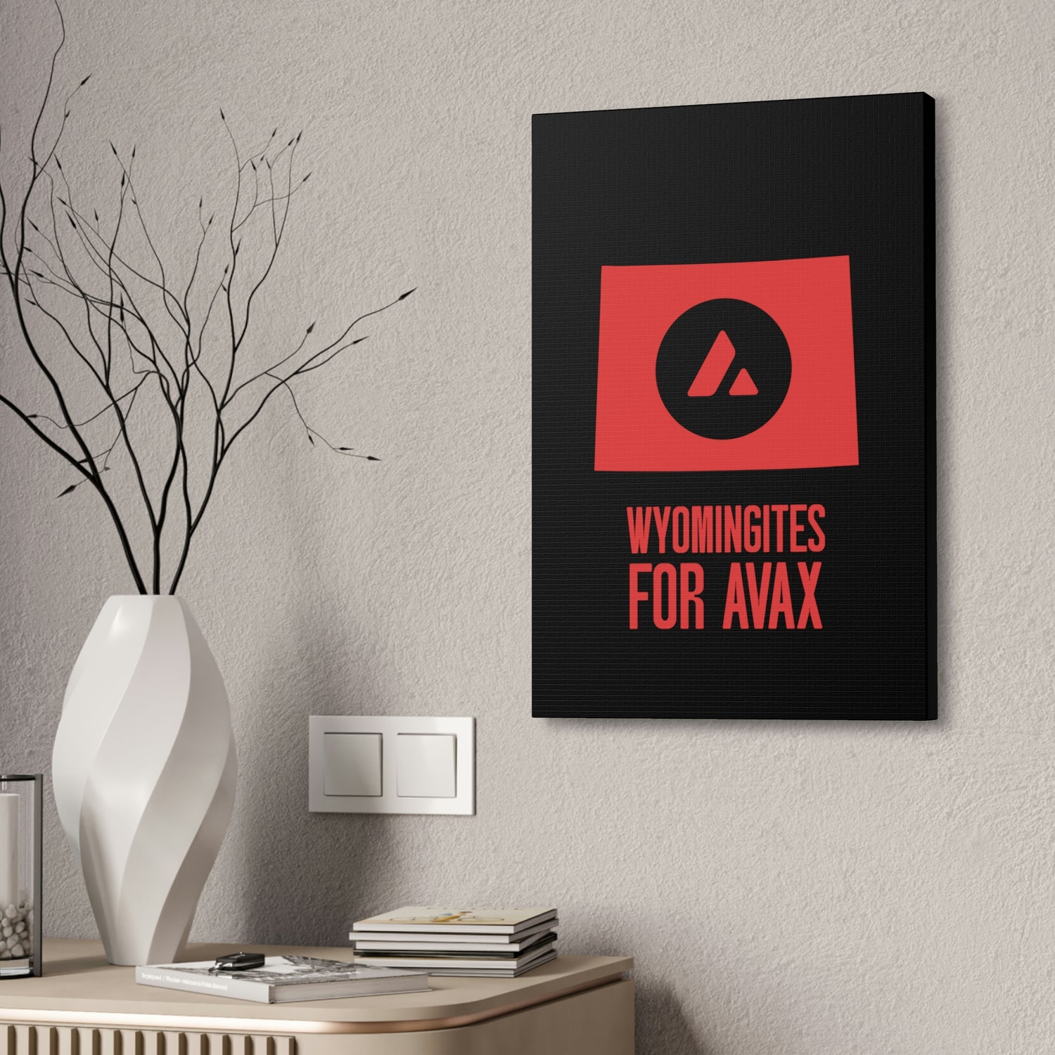 Wyomingites for Avax | Wall Canvas