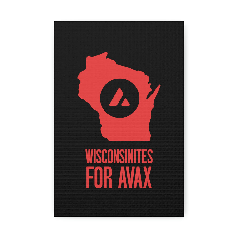 Wisconsinites for Avax | Wall Canvas