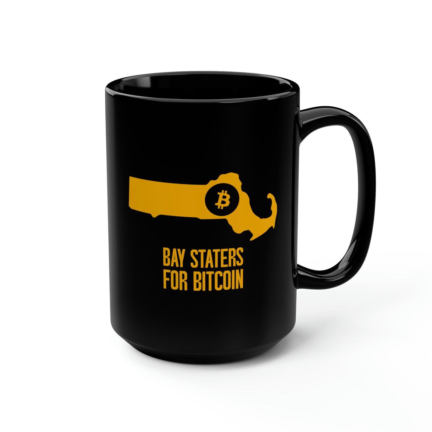 Bay Staters for Bitcoin | Black Mug