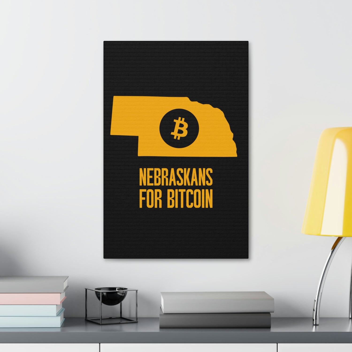 Nebraskans for Bitcoin | Wall Canvas