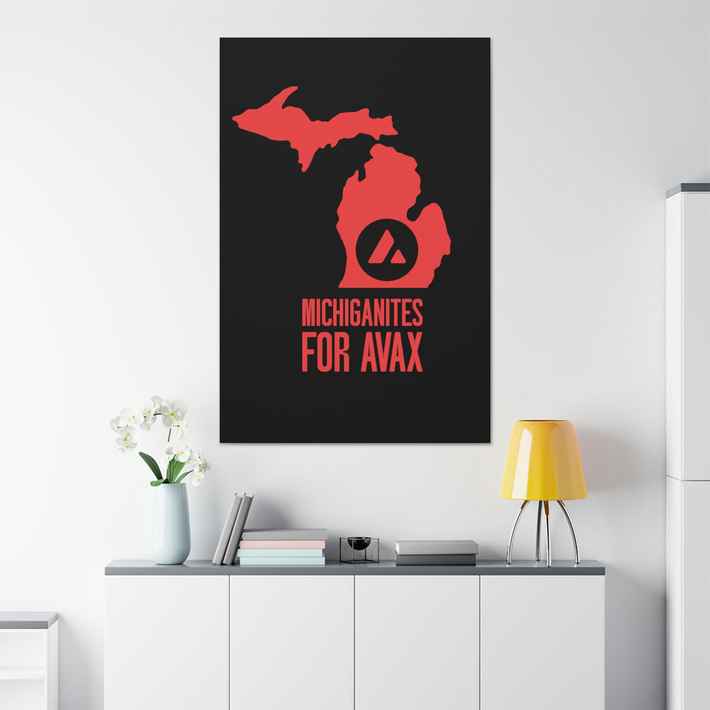 Michiganites for Avax | Wall Canvas