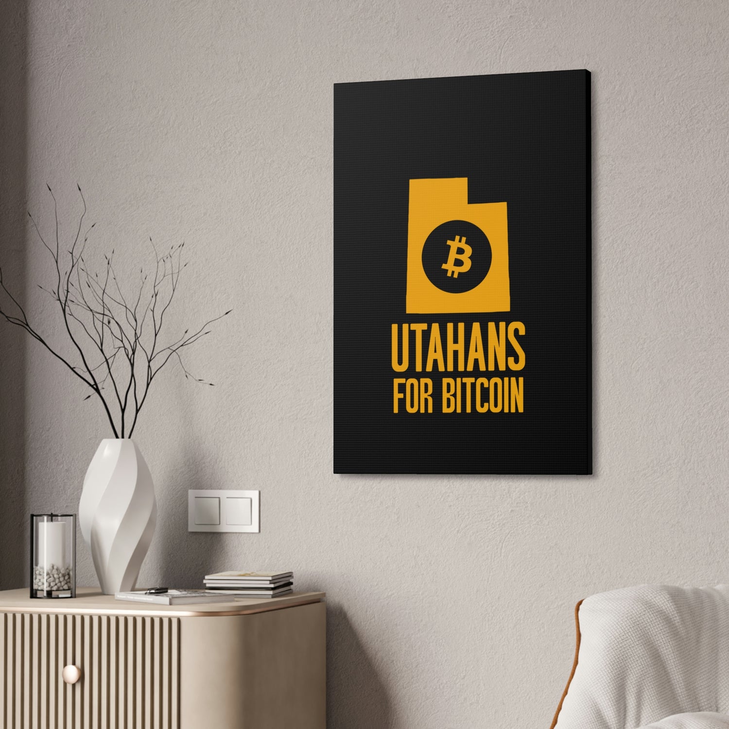 Utahans for Bitcoin | Wall Canvas