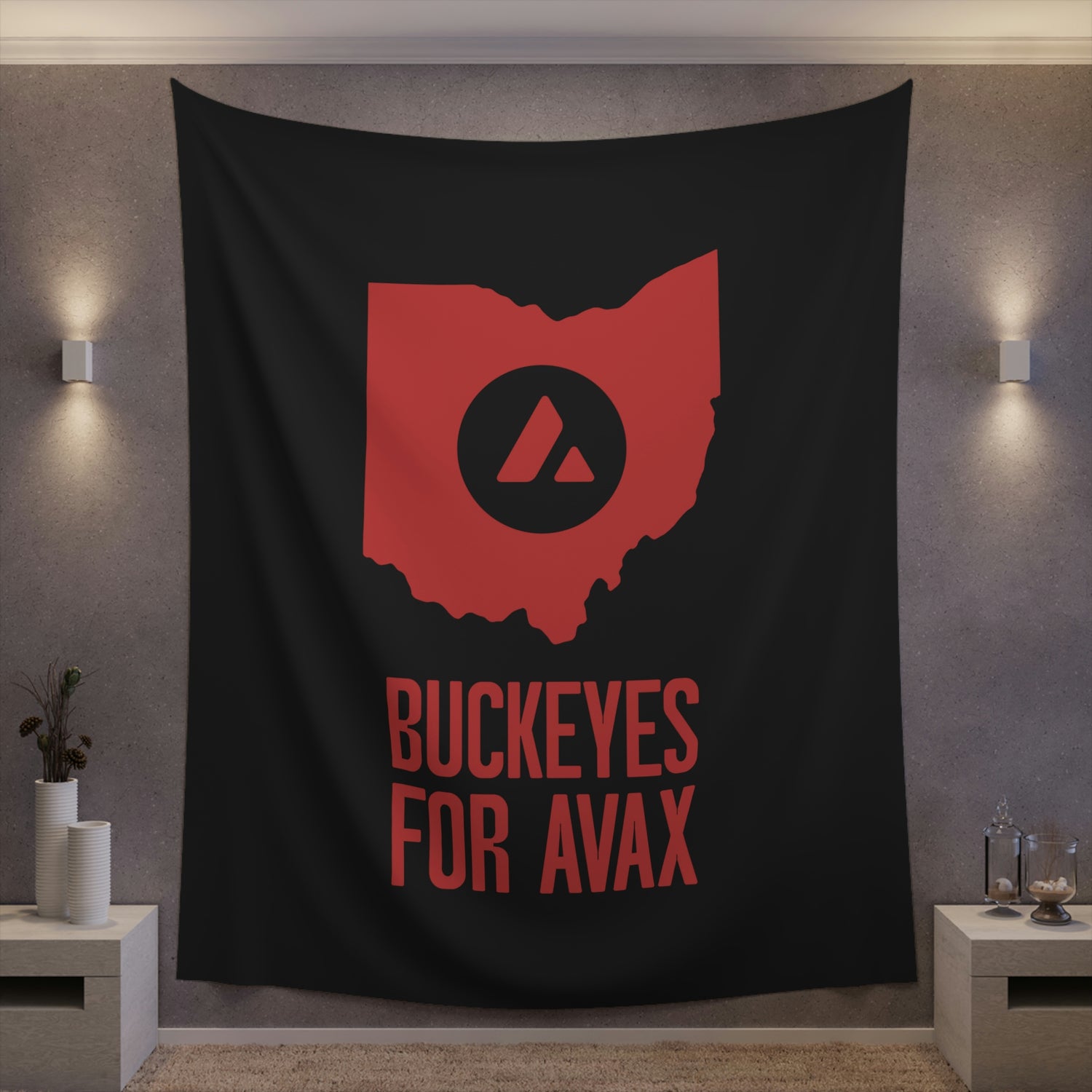 Buckeyes for Avax | Wall Tapestry