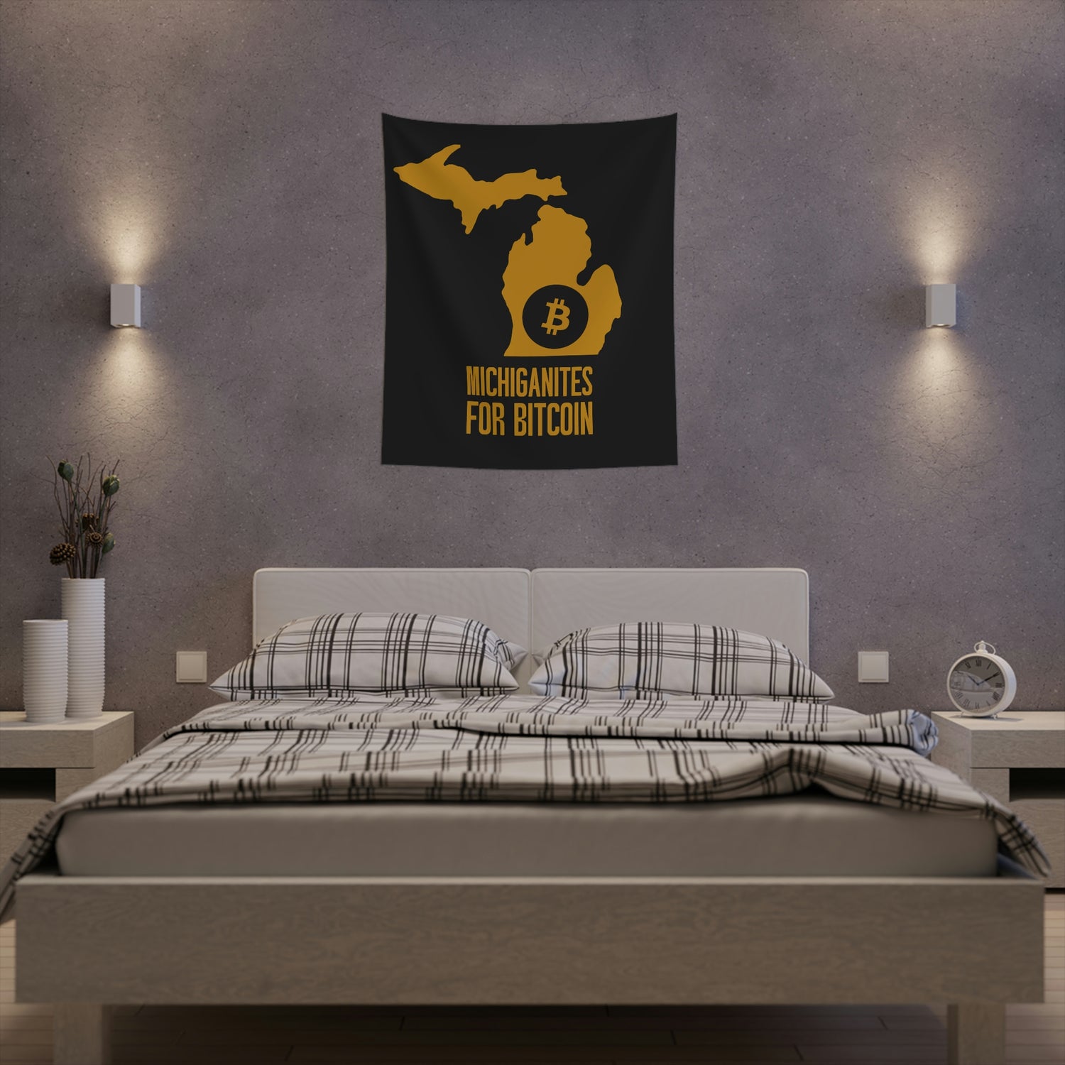 Michiganites for Bitcoin | Wall Tapestry