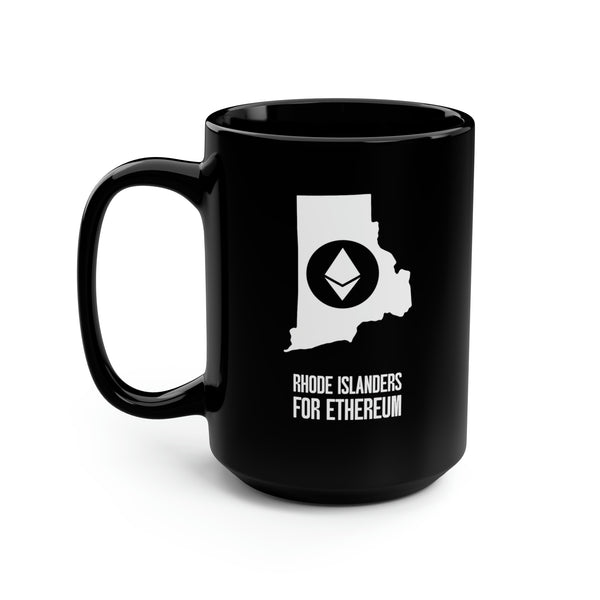 Rhode Islanders for Ethereum | Black Mug