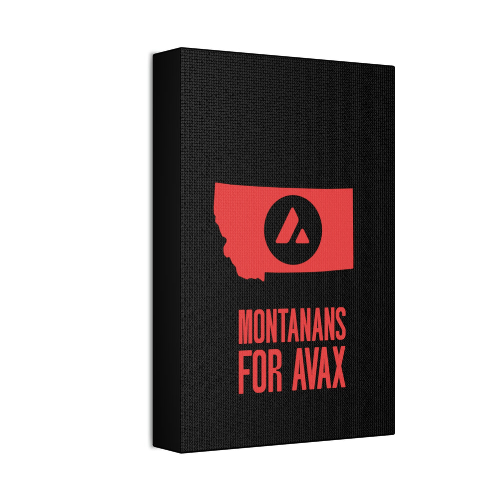 Montanans for Avax | Wall Canvas