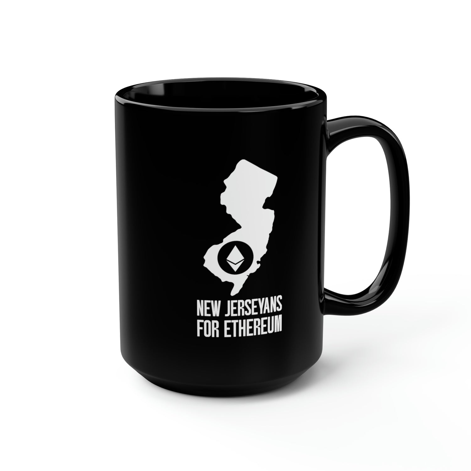 New Jerseyans for Ethereum | Black Mug