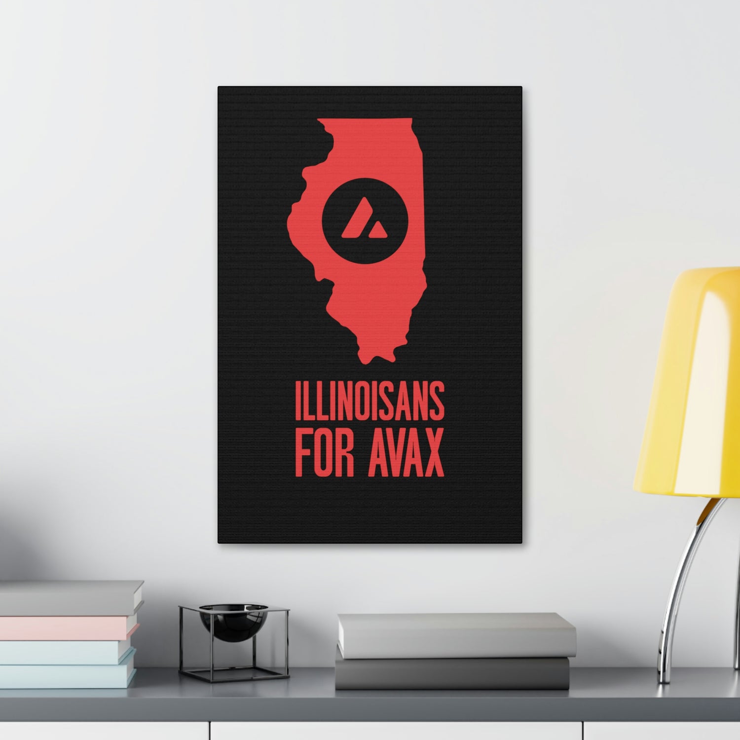 Illinoisans for Avax | Wall Canvas