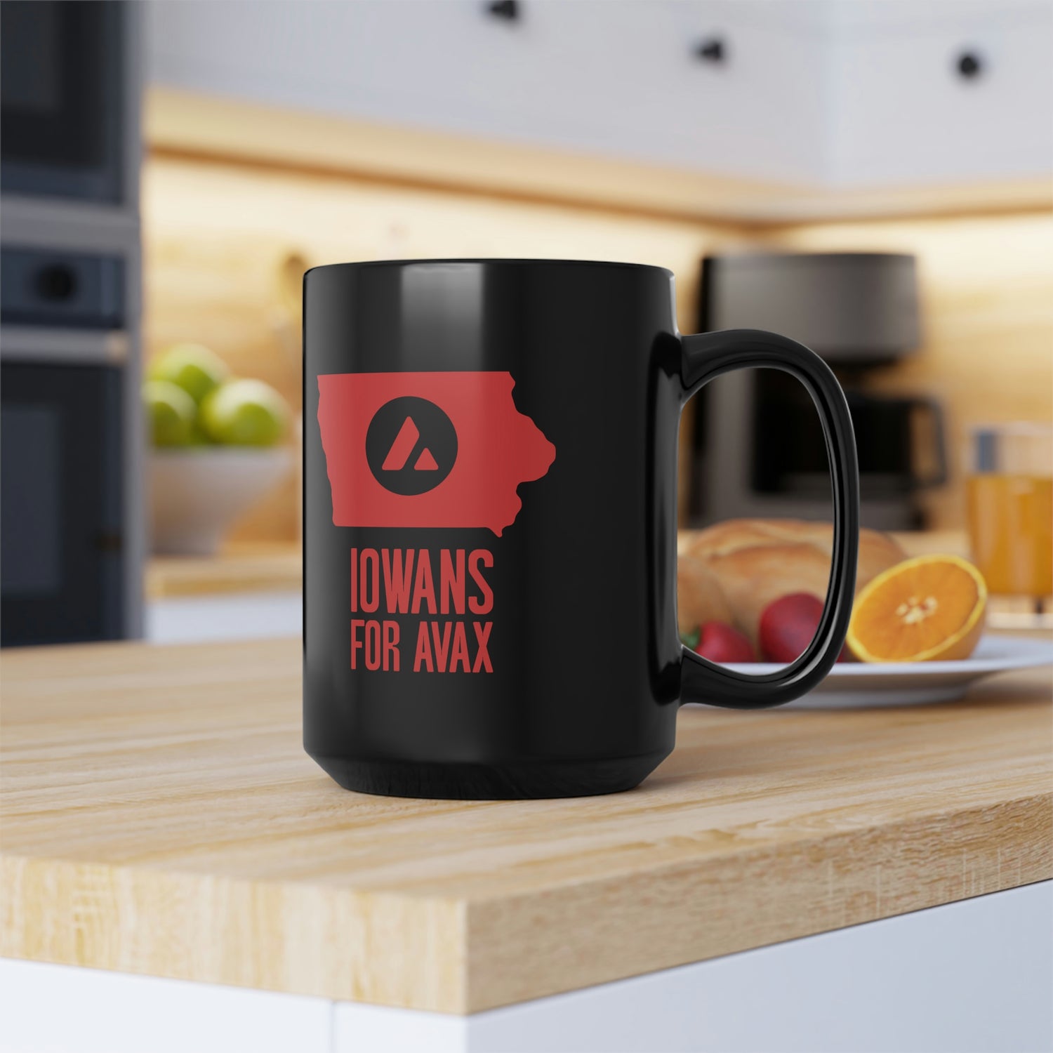 Iowans for Avax | Black Mug