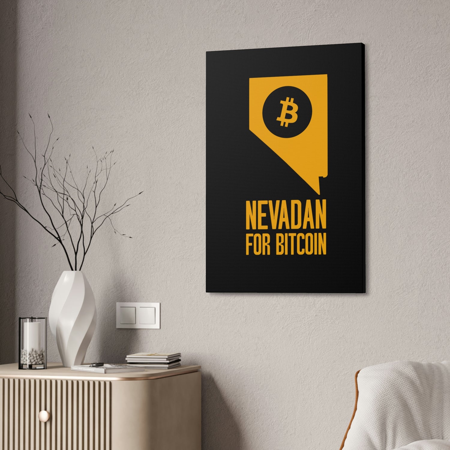 Nevadans for Bitcoin | Wall Canvas