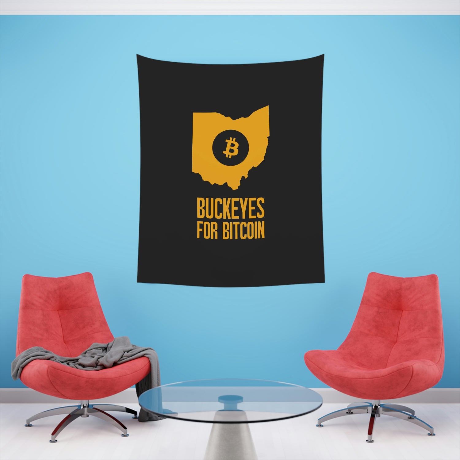 Buckeyes for Bitcoin | Wall Tapestry