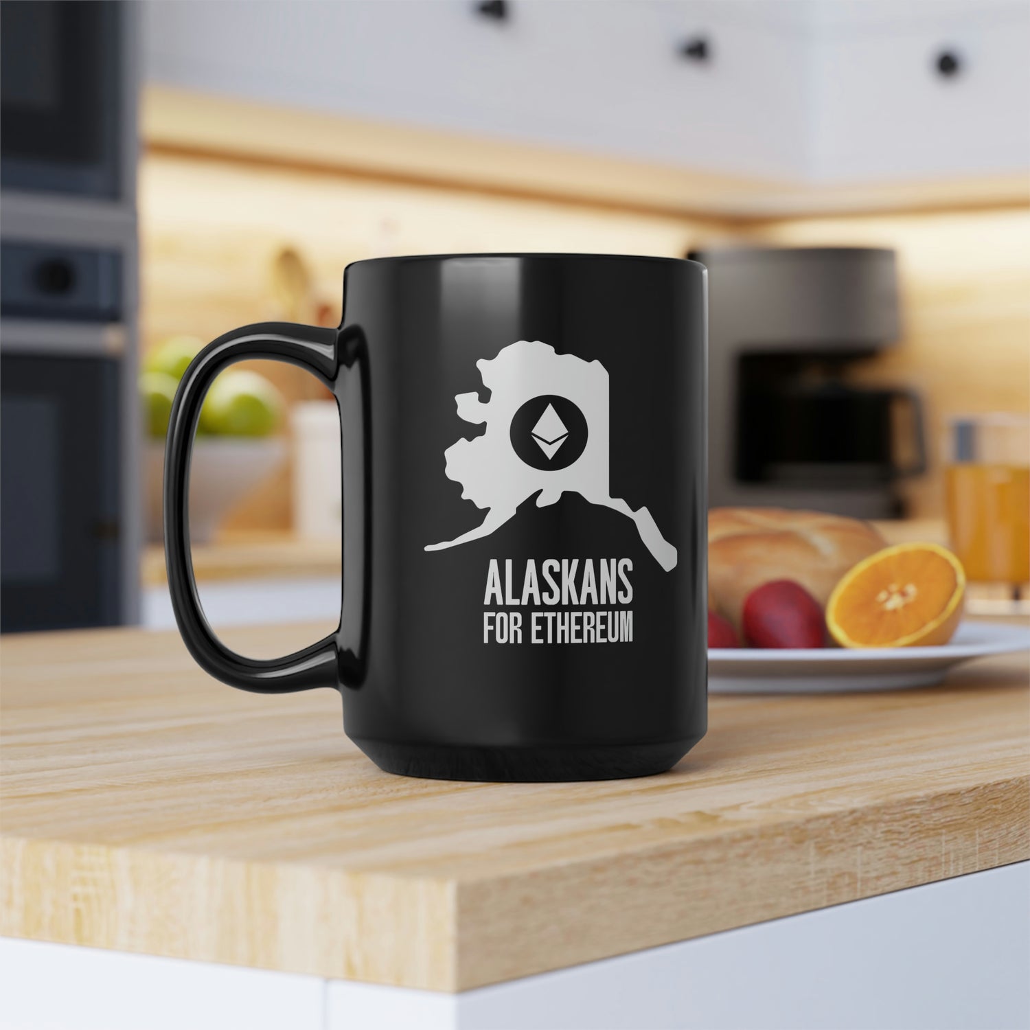 Alaskans for Ethereum | Black Mug