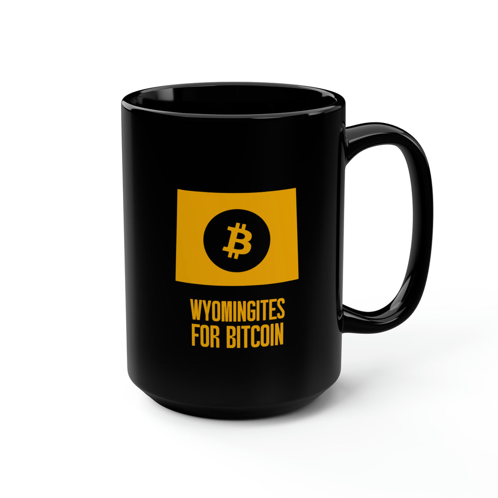 Wyomingites for Bitcoin | Black Mug