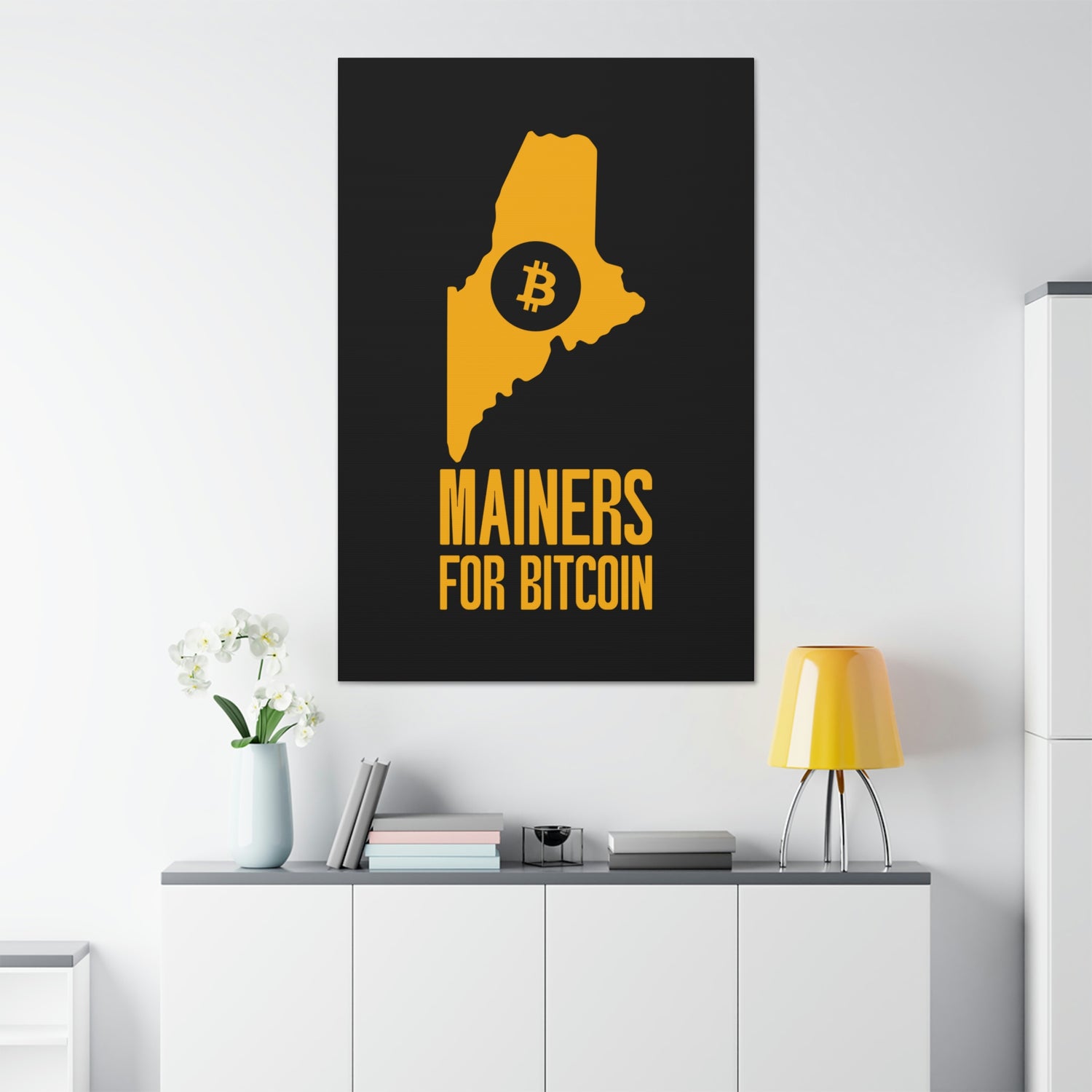 Mainers for Bitcoin | Wall Canvas