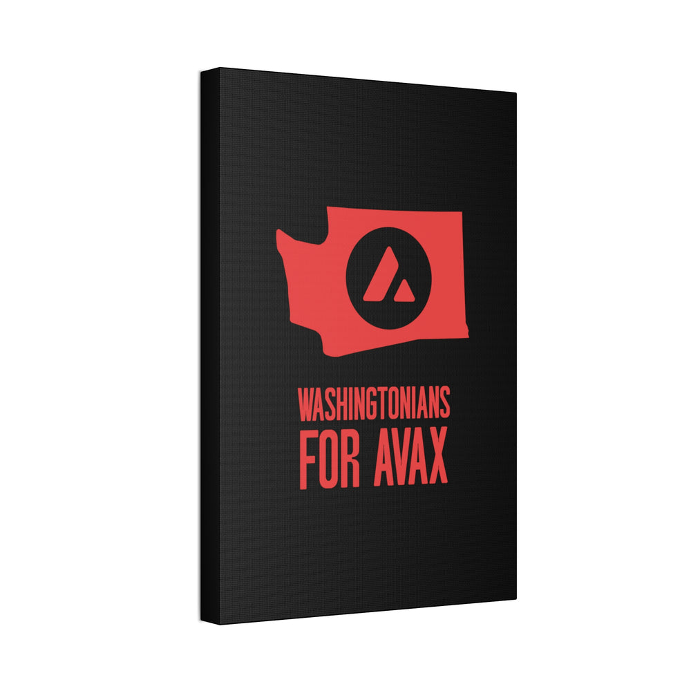 Washingtonians State for Avax | Wall Canvas