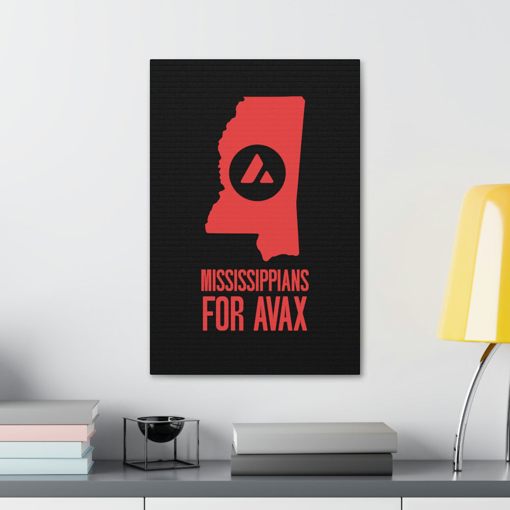 Mississippians for Avax | Wall Canvas