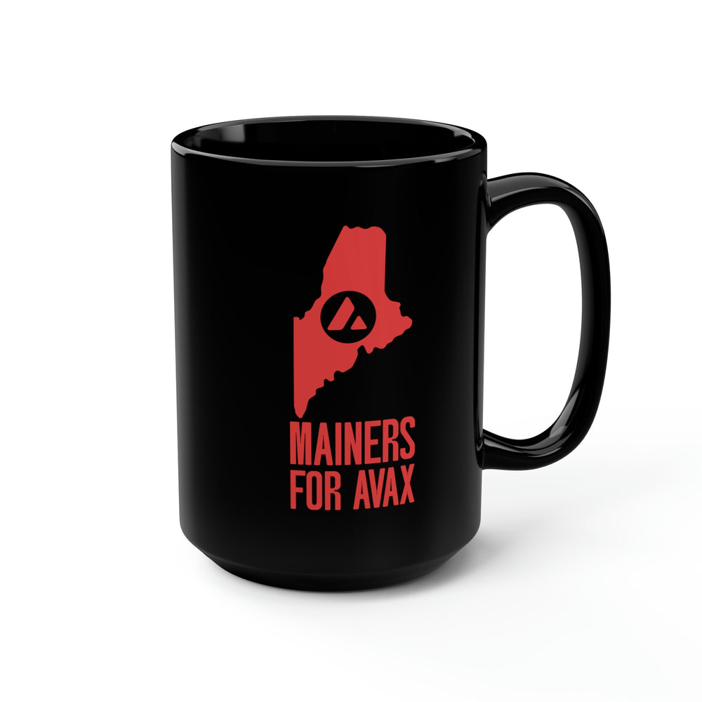 Mainers for Avax | Black Mug