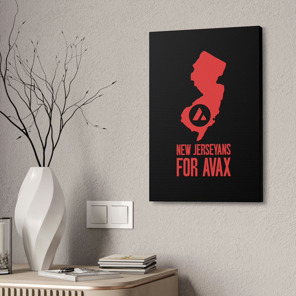 New Jerseyans for Avax | Wall Canvas