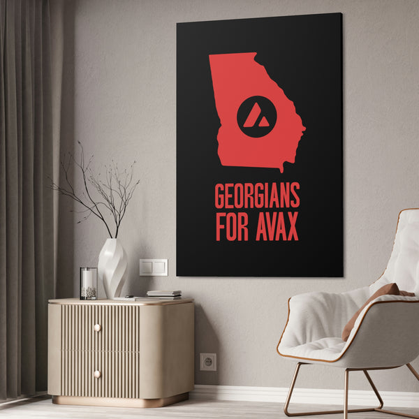 Georgians for Avax | Wall Canvas