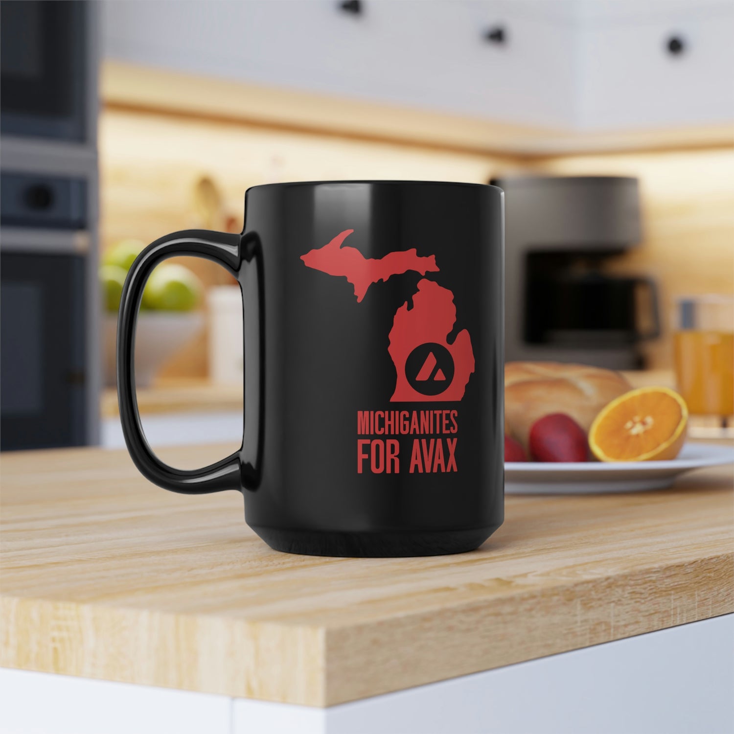 Michiganites for Avax | Black Mug