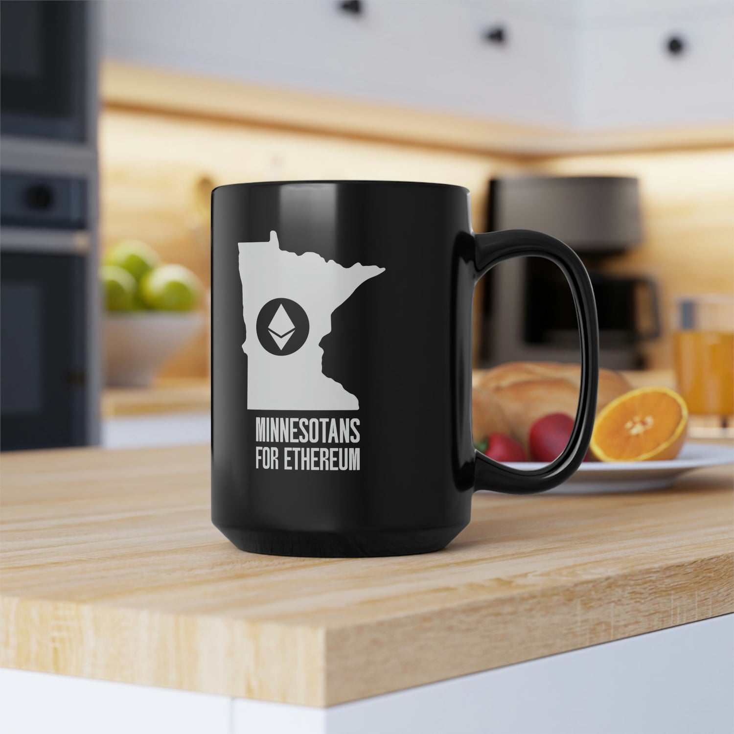 Minnesotans for Ethereum | Black Mug