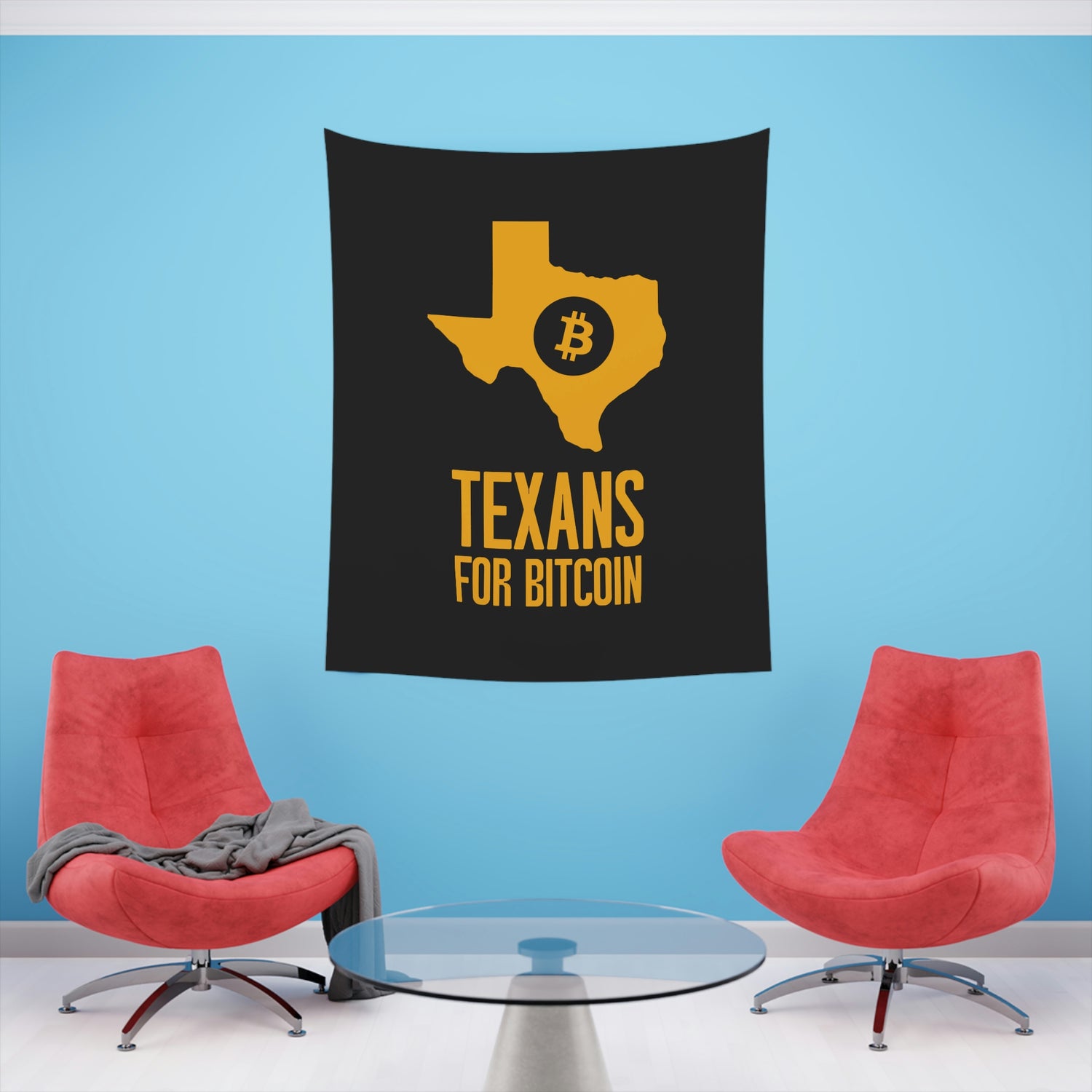 Texans for Bitcoin | Wall Tapestry