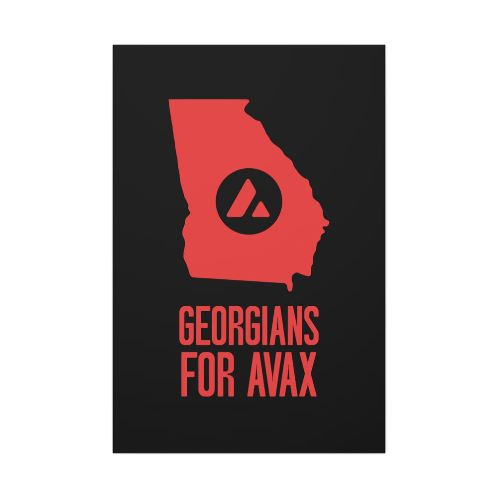 Georgians for Avax | Wall Canvas