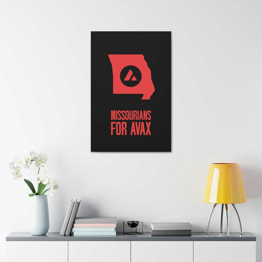 Missourians for Avax | Wall Canvas