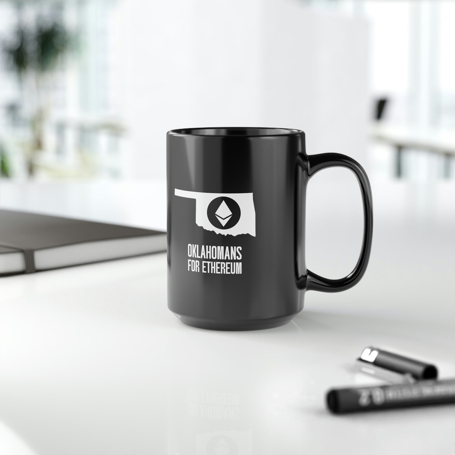 Oklahomans for Ethereum | Black Mug