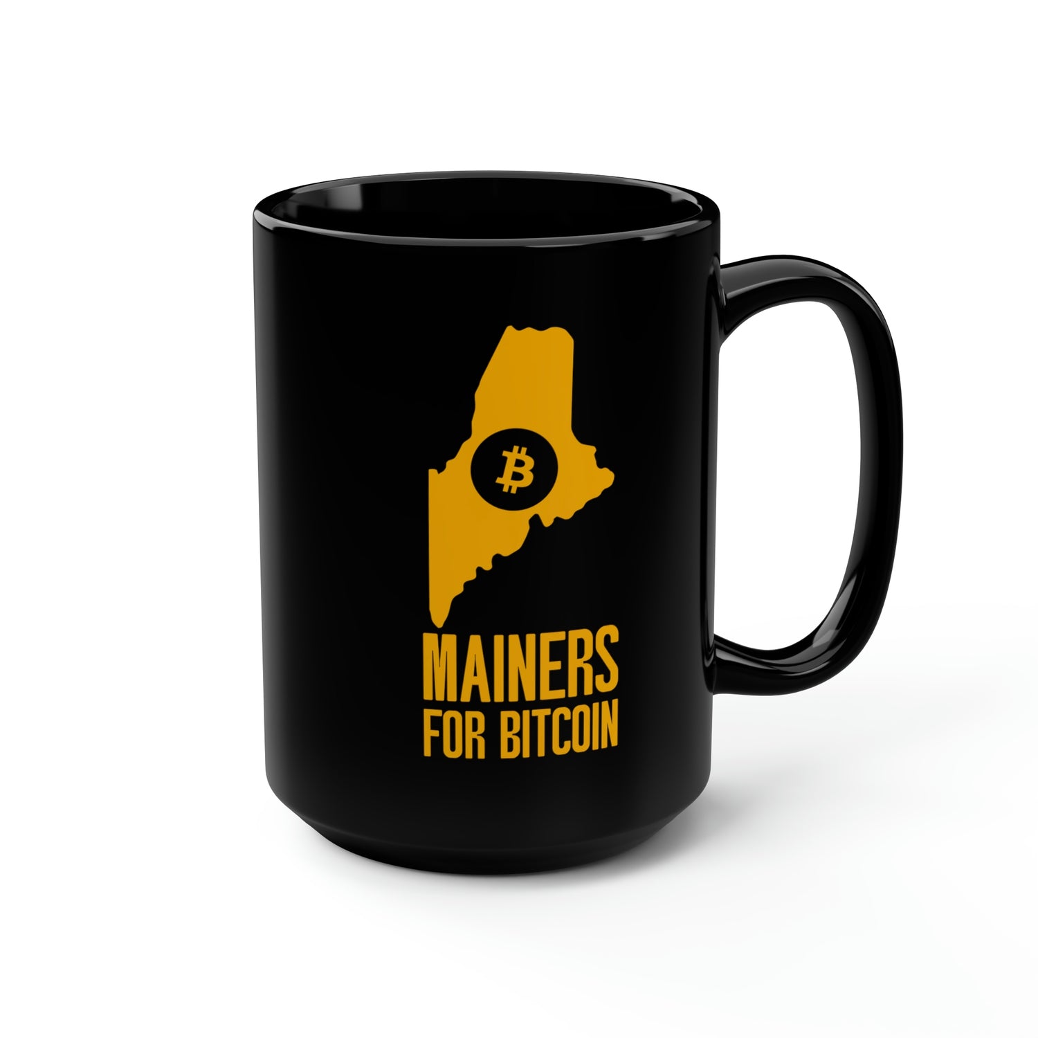 Mainers for Bitcoin | Black Mug