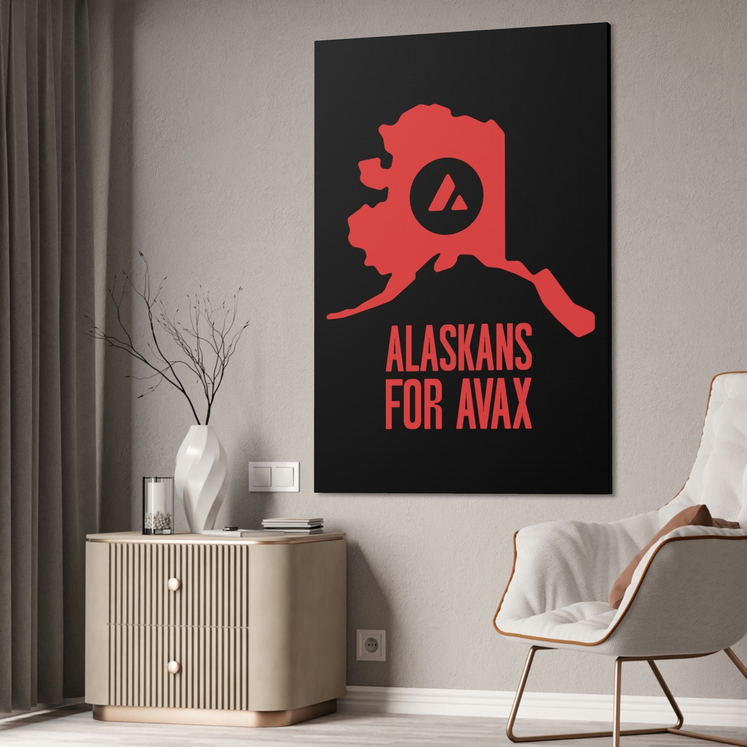 Alaskans for Avax | Wall Canvas