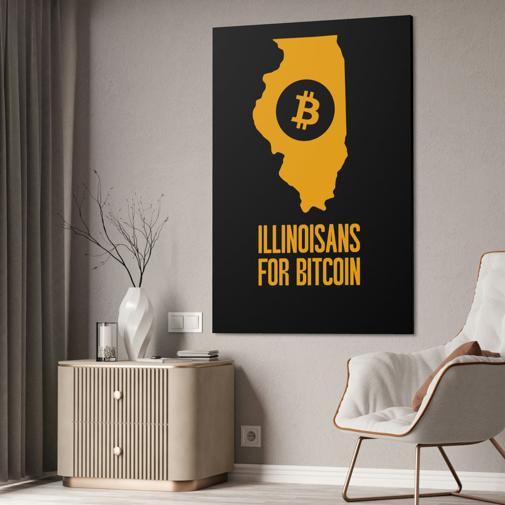 Illinoisans for Bitcoin | Wall Canvas