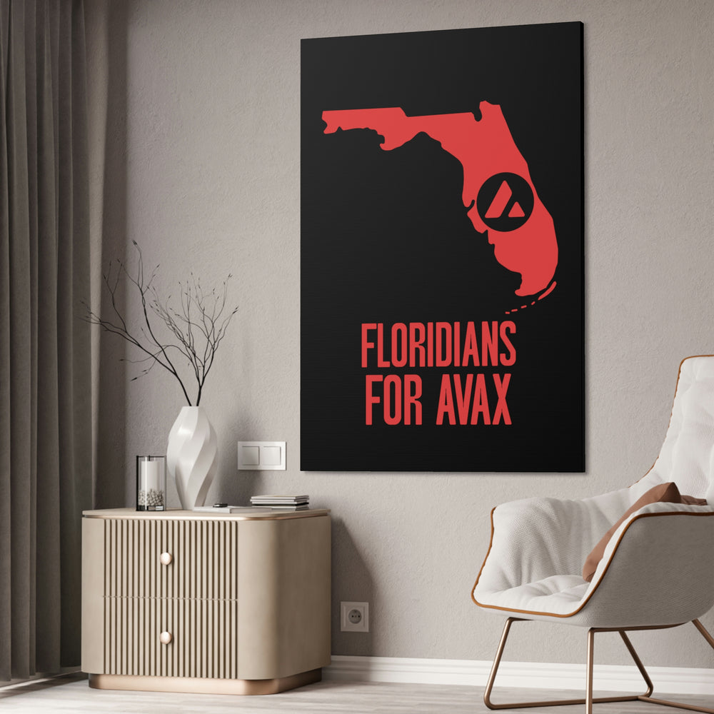 Floridians for Avax | Wall Canvas