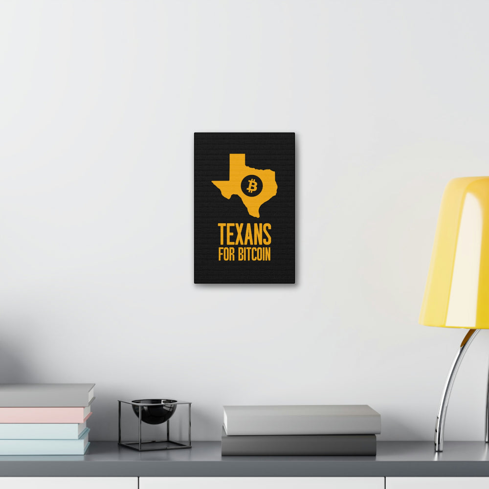 Texans for Bitcoin | Wall Canvas