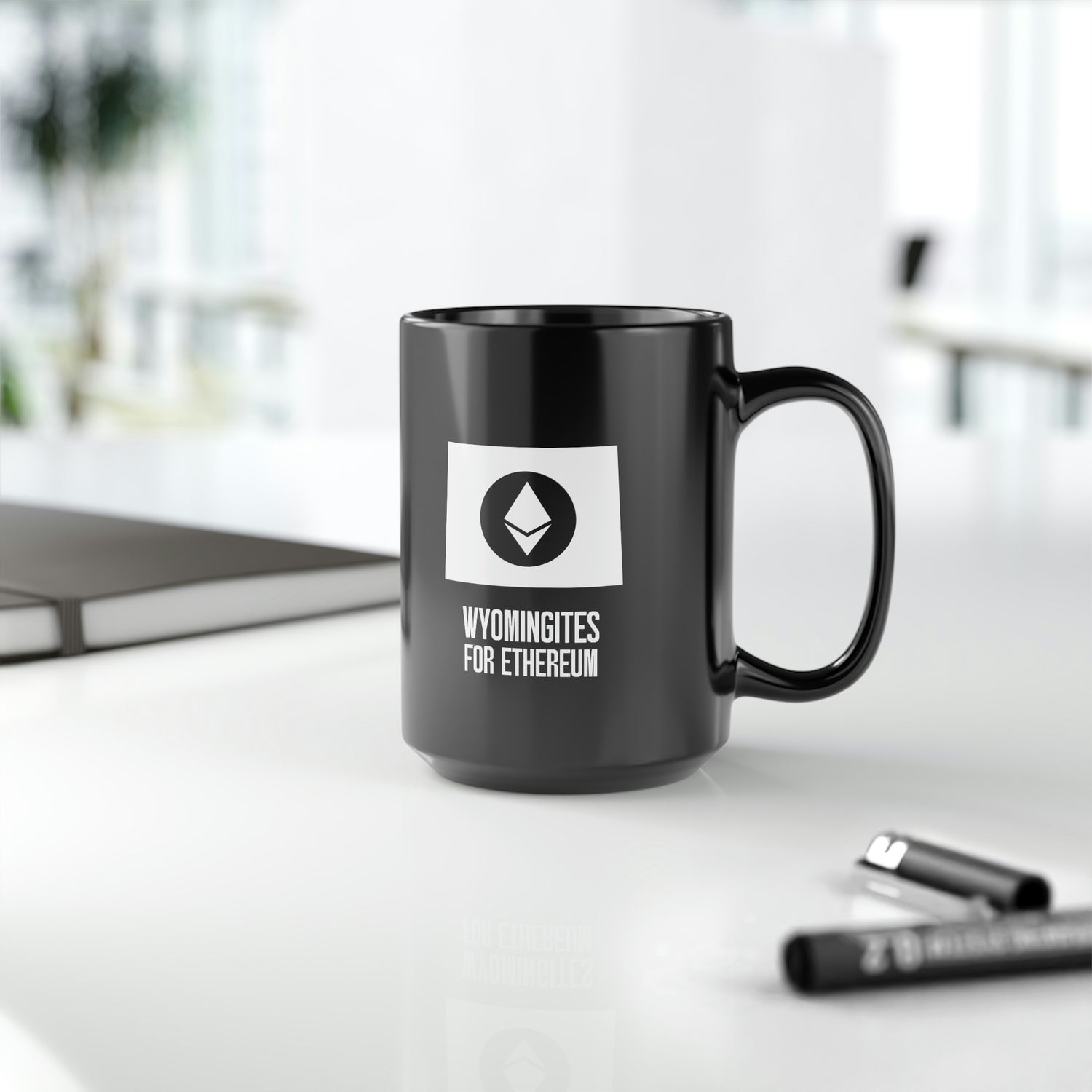 Wyomingites for Ethereum | Black Mug