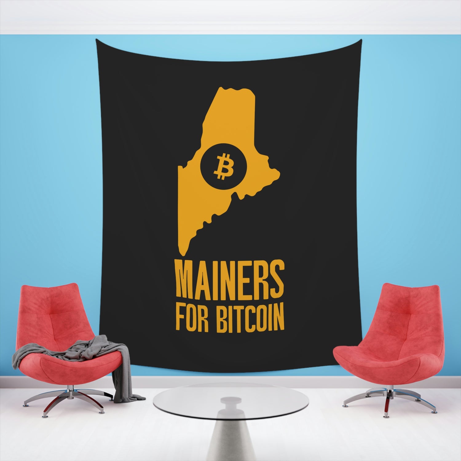 Mainers for Bitcoin | Wall Tapestry