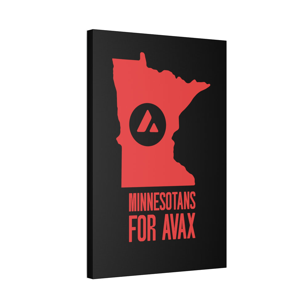 Minnesotans for Avax | Wall Canvas