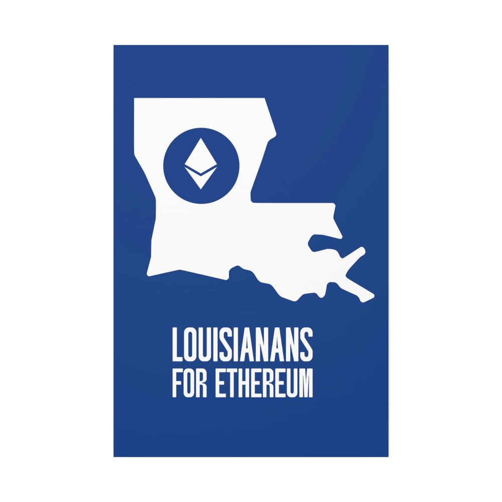 Louisianans for Ethereum | Wall Canvas