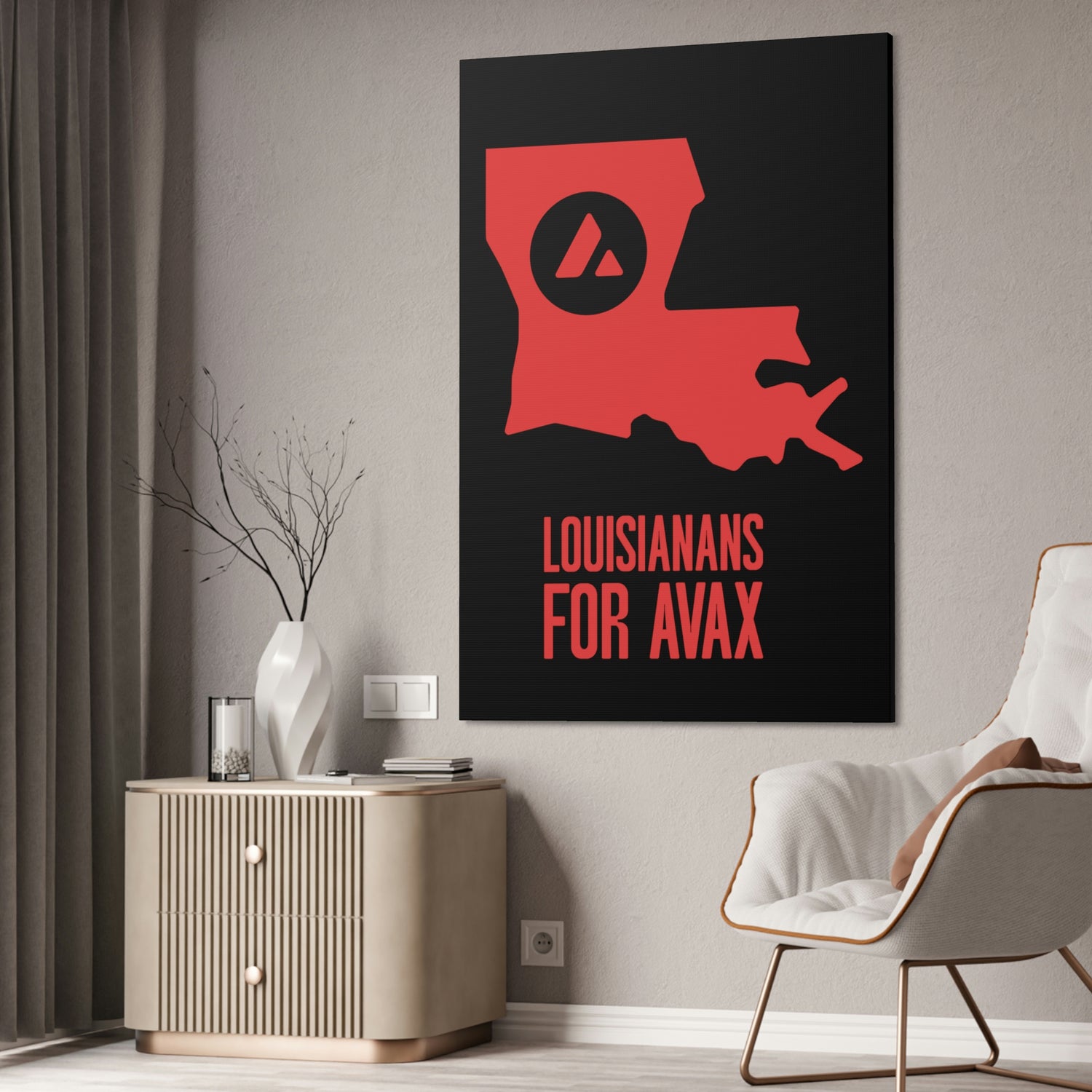 Louisianans for Avax | Wall Canvas