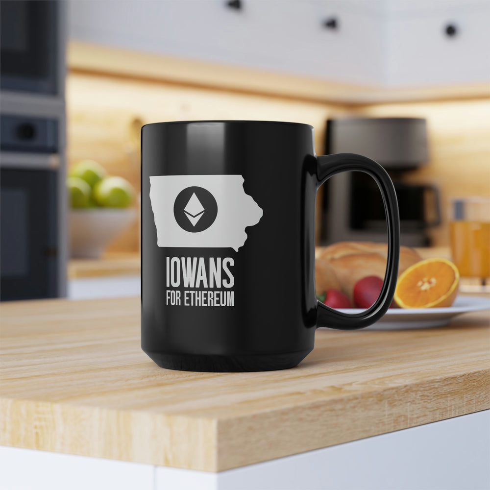 Iowans for Ethereum | Black Mug