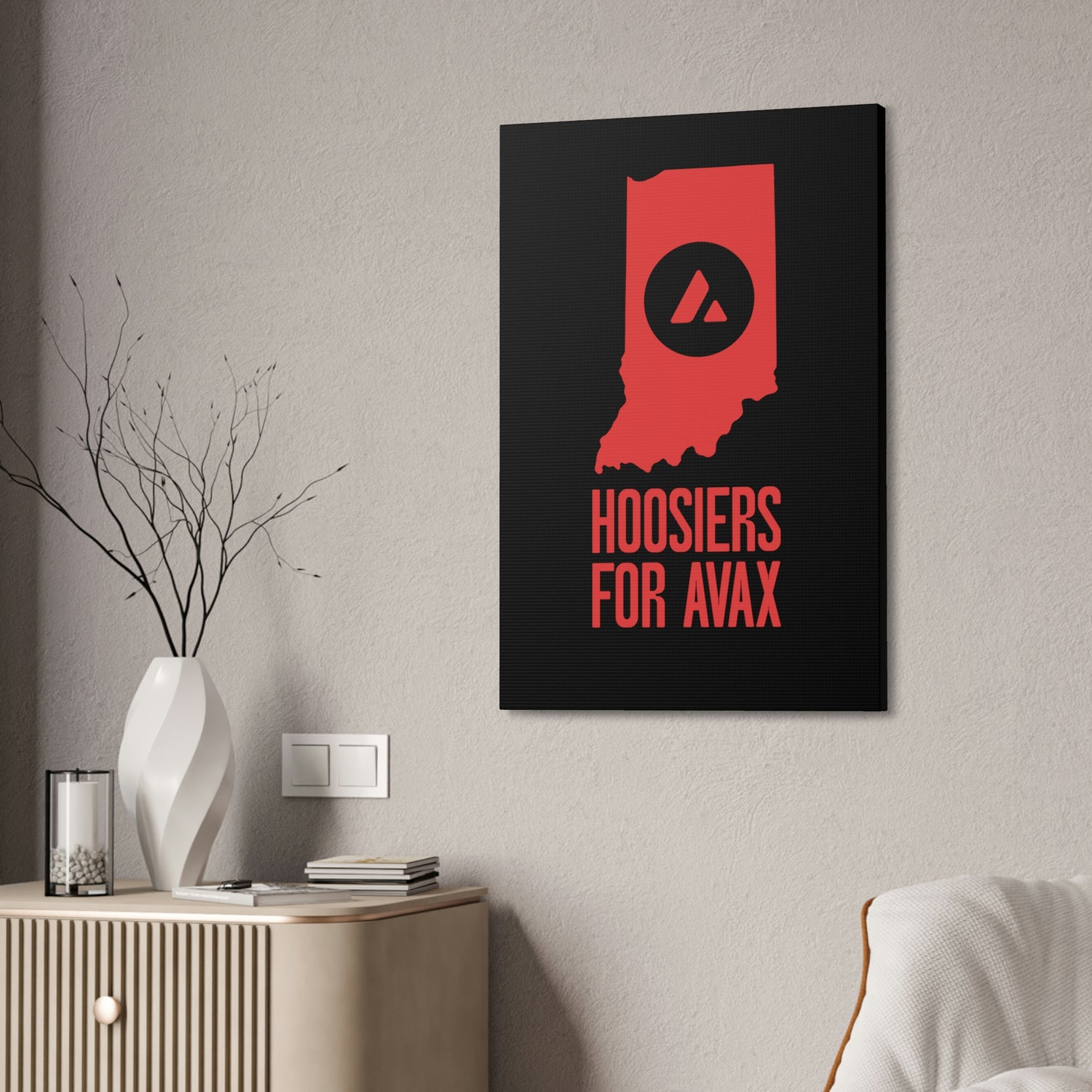 Hoosiers for Avax | Wall Canvas