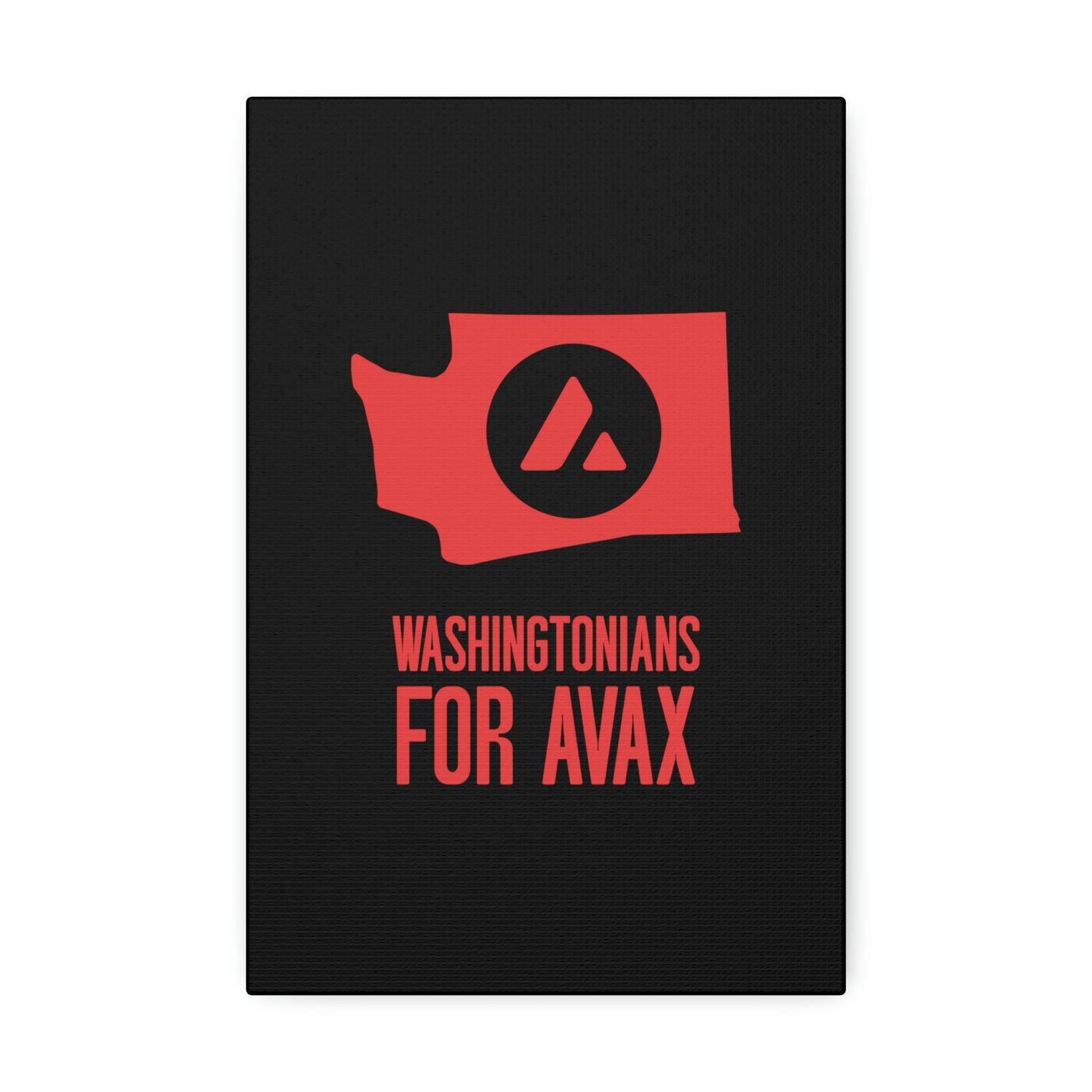 Washingtonians State for Avax | Wall Canvas