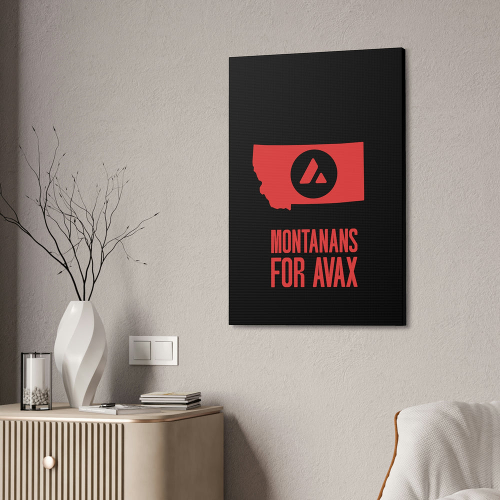 Montanans for Avax | Wall Canvas